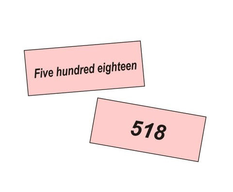 Place Value Pink