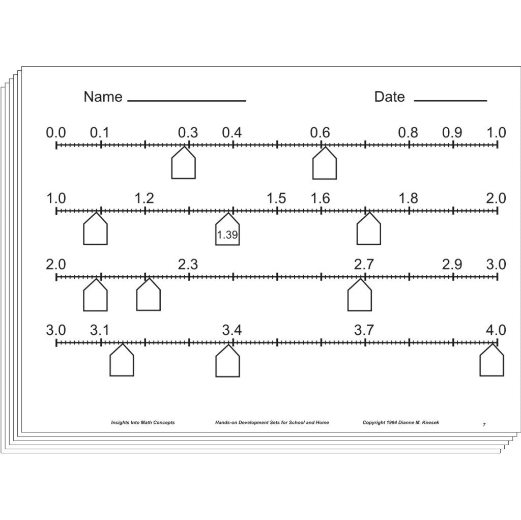 Decimals Number Line Worksheet Revise Ordering Fractions Fraction