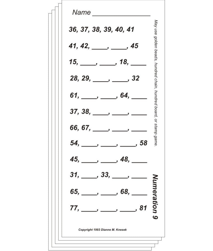 Answer Sheet Template 1 100